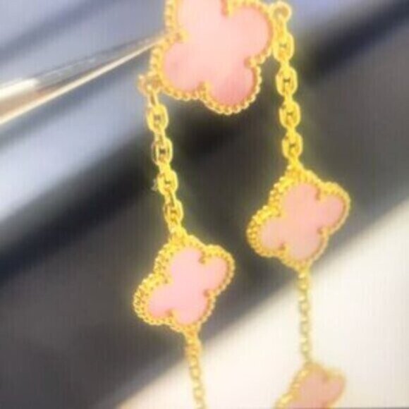 Van Cleef & Arpels Vintage Alhambra bracelet, 5 motifs, 18K yellow gold - Picture 4 of 7